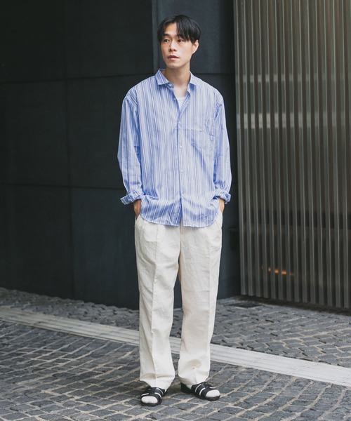 URBAN RESEARCH（アーバンリサーチ）の「LINENイージートラウザー（その他パンツ・メンズ・ブラウン/グレー系その他/グリーン/ブラック/オフホワイト/グリーン系その他/オレンジ系その他・SMALL/MEDIUM/LARGE）」の11枚目の写真