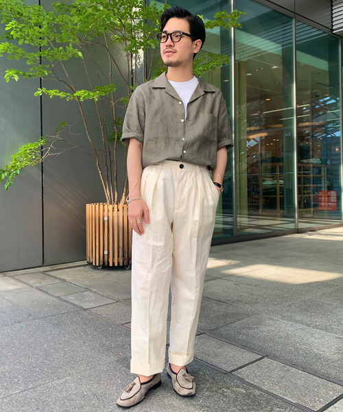 URBAN RESEARCH（アーバンリサーチ）の「LINENイージートラウザー（その他パンツ・メンズ・ブラウン/グレー系その他/グリーン/ブラック/オフホワイト/グリーン系その他/オレンジ系その他・SMALL/MEDIUM/LARGE）」の12枚目の写真