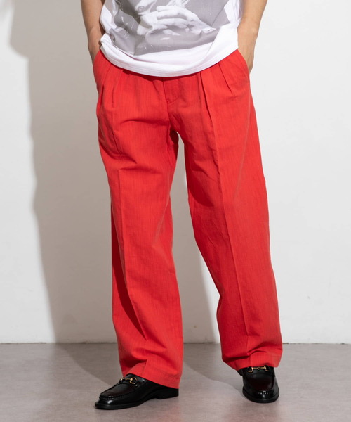 URBAN RESEARCH（アーバンリサーチ）の「LINENイージートラウザー（その他パンツ・メンズ・ブラウン/グレー系その他/グリーン/ブラック/オフホワイト/グリーン系その他/オレンジ系その他・SMALL/MEDIUM/LARGE）」の17枚目の写真