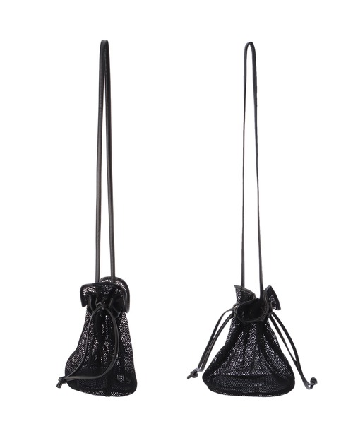 Settimissimo(セッティミッシモ)の「メッシュ巾着ショルダーバッグ(ショルダーバッグ・レディース・ブラック/アイボリー・FREE)」の8枚目の写真