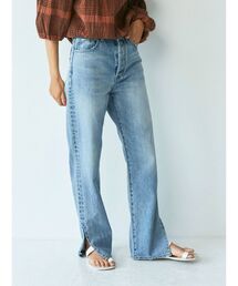 Ungrid | ハイウエストスリットストレートデニム(デニムパンツ)