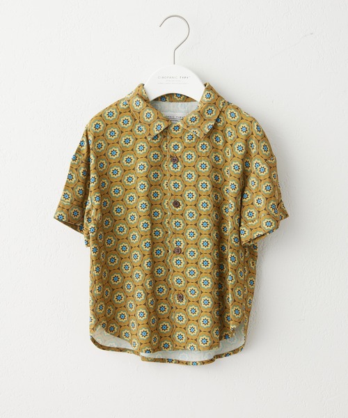 CIAOPANIC TYPY(チャオパニックティピー)の「【KIDS】OSOROバティックオープンカラーシャツ(シャツ/ブラウス・キッズ・ブラウン/ベージュ・105/120/140/150)」の6枚目の写真
