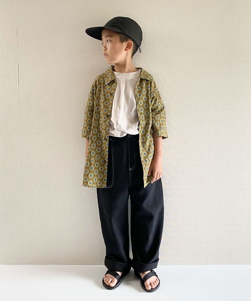 CIAOPANIC TYPY(チャオパニックティピー)の「【KIDS】OSOROバティックオープンカラーシャツ(シャツ/ブラウス・キッズ・ブラウン/ベージュ・105/120/140/150)」の19枚目の写真