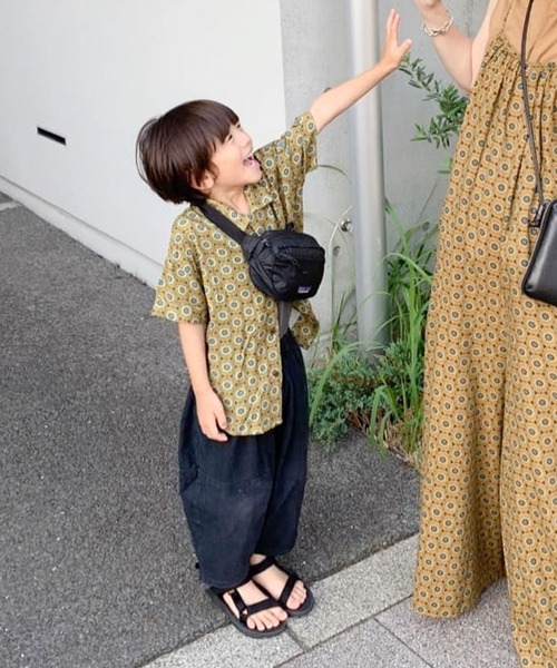 CIAOPANIC TYPY(チャオパニックティピー)の「【KIDS】OSOROバティックオープンカラーシャツ(シャツ/ブラウス・キッズ・ブラウン/ベージュ・105/120/140/150)」の15枚目の写真