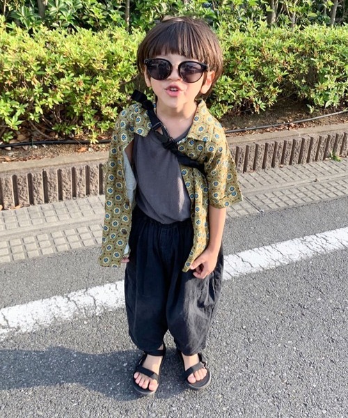 CIAOPANIC TYPY(チャオパニックティピー)の「【KIDS】OSOROバティックオープンカラーシャツ(シャツ/ブラウス・キッズ・ブラウン/ベージュ・105/120/140/150)」の14枚目の写真