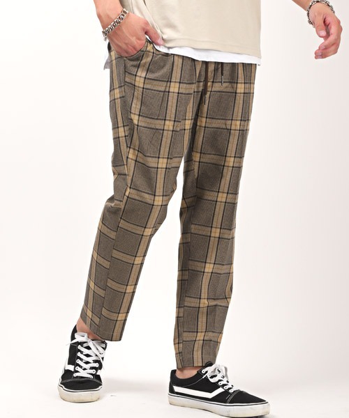 LUXSTYLE（ラグスタイル）の「T/Rアンクルテーパードパンツ（スラックス・メンズ・その他/クリーム/グレー系その他/ベージュ系その他/グリーン系その他/ブラウン系その他・L/XL/M）」の3枚目の写真
