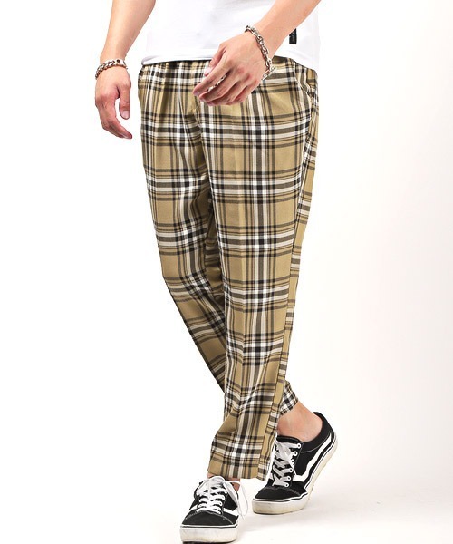 LUXSTYLE（ラグスタイル）の「T/Rアンクルテーパードパンツ（スラックス・メンズ・その他/クリーム/グレー系その他/ベージュ系その他/グリーン系その他/ブラウン系その他・L/XL/M）」の5枚目の写真