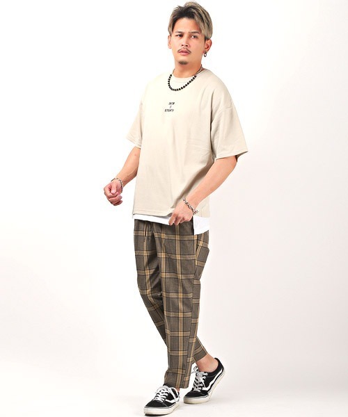 LUXSTYLE（ラグスタイル）の「T/Rアンクルテーパードパンツ（スラックス・メンズ・その他/クリーム/グレー系その他/ベージュ系その他/グリーン系その他/ブラウン系その他・L/XL/M）」の13枚目の写真