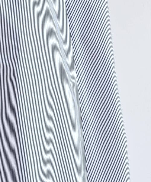 rps（アールピーエス）の「バンドカラーストライプクレリックシャツワンピース（シャツワンピース・レディース・ブラック/ブルー/グリーン・フリー）」の11枚目の写真