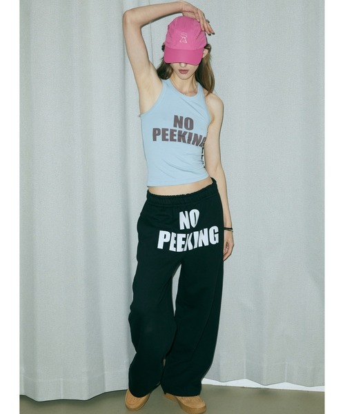 SCULPTOR スウェットパンツ SCULPTOR（スカルプター）の「No Peeking Flocking Sweat Pants