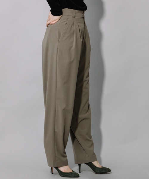 Munich(ミューニック)の「ストレッチTRトロピカルワイドカーブパンツ(スラックス・レディース・チャコールグレー/ブラック/カーキ・S/M/XS)」の8枚目の写真