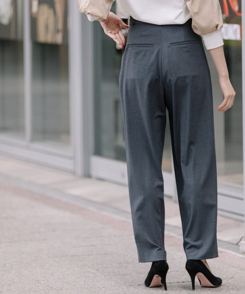 Munich(ミューニック)の「ストレッチTRトロピカルワイドカーブパンツ(スラックス・レディース・チャコールグレー/ブラック/カーキ・S/M/XS)」の21枚目の写真