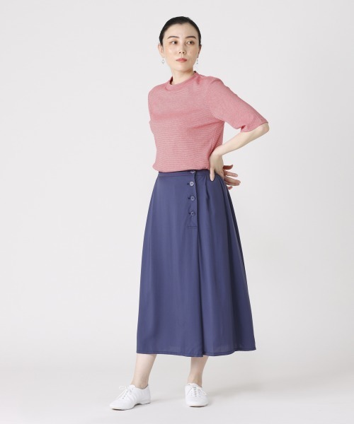 LA MARINE FRANCAISE（マリン フランセーズ）の「コーマフライスボーダーハイネック（Tシャツ/カットソー・レディース・ネイビー/グレー/レッド/イエロー/ブルー・FREE）」の14枚目の写真