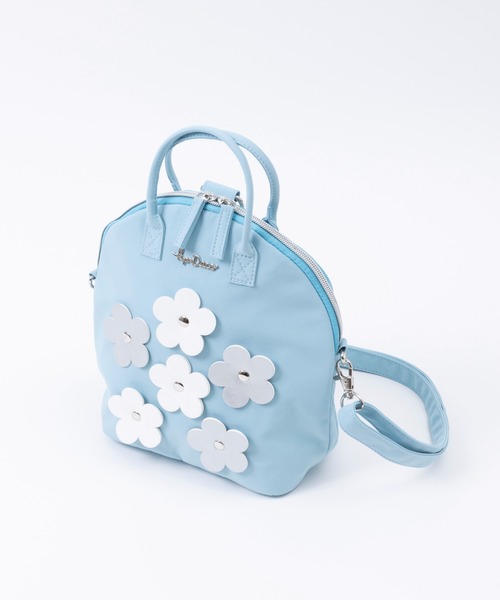 KP DECO（ケーピーデコ）の「お花モチーフの3WAYショルダーバッグ（ショルダーバッグ・キッズ・ブルー系その他/サックスブルー/ピンク・FREE）」の2枚目の写真