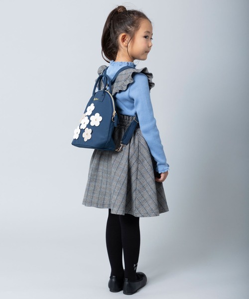 KP DECO（ケーピーデコ）の「お花モチーフの3WAYショルダーバッグ（ショルダーバッグ・キッズ・ブルー系その他/サックスブルー/ピンク・FREE）」の8枚目の写真