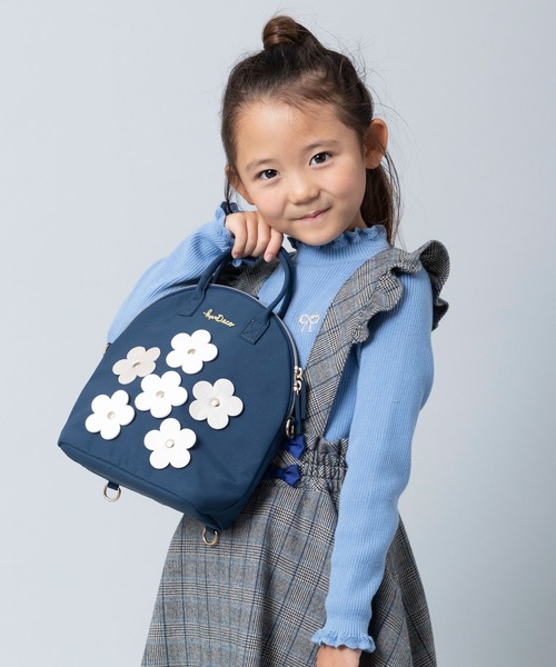 KP DECO（ケーピーデコ）の「お花モチーフの3WAYショルダーバッグ（ショルダーバッグ・キッズ・ブルー系その他/サックスブルー/ピンク・FREE）」の6枚目の写真
