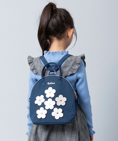 KP DECO（ケーピーデコ）の「お花モチーフの3WAYショルダーバッグ（ショルダーバッグ・キッズ・ブルー系その他/サックスブルー/ピンク・FREE）」の7枚目の写真