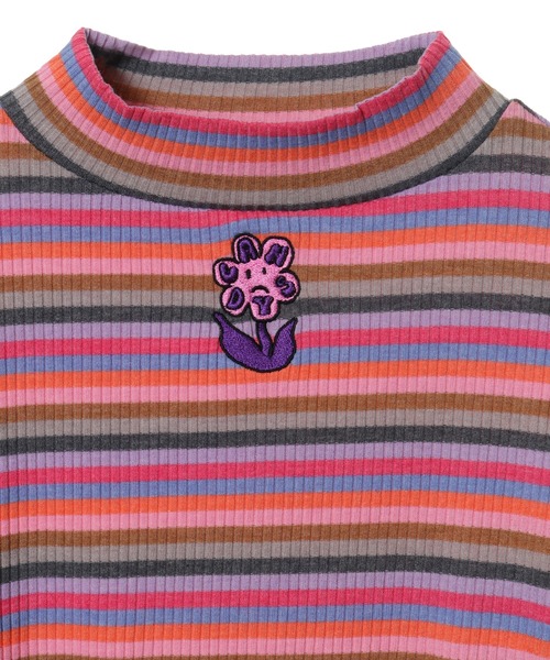 Candy Stripper（キャンディストリッパー）の「BAD FLOWER MULTI BORDER トップス（その他トップス・レディース・ブラック/ピンク・2）」の15枚目の写真