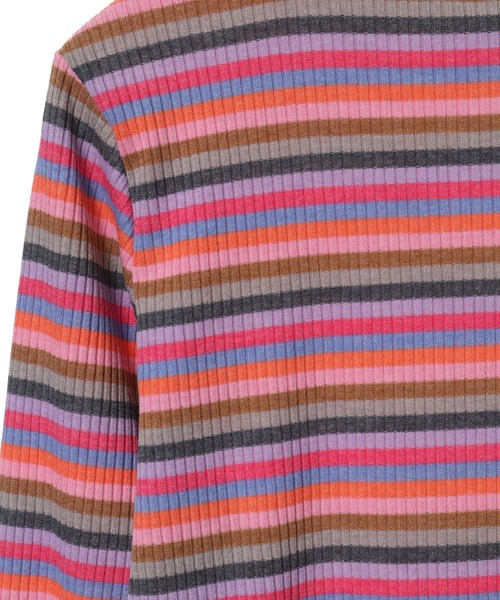 Candy Stripper（キャンディストリッパー）の「BAD FLOWER MULTI BORDER トップス（その他トップス・レディース・ブラック/ピンク・2）」の16枚目の写真