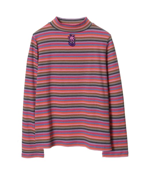 Candy Stripper（キャンディストリッパー）の「BAD FLOWER MULTI BORDER トップス（その他トップス・レディース・ブラック/ピンク・2）」の13枚目の写真