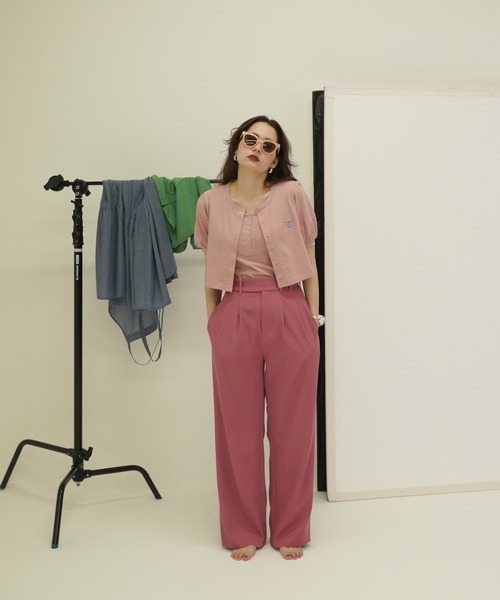 TINA:JOJUN(ティーナジョジュン)の「ヘンリーネック ボーダータンクトップ TINA:JOJUN(タンクトップ・レディース・サーモンピンク/ブルーグレー/グリーン・M)」の17枚目の写真