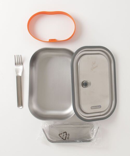 Maison Kitsune(メゾンキツネ)の「STAINLESS STEEL LUNCH BOX LARGE(お弁当箱・メンズ・オレンジ・U)」の4枚目の写真