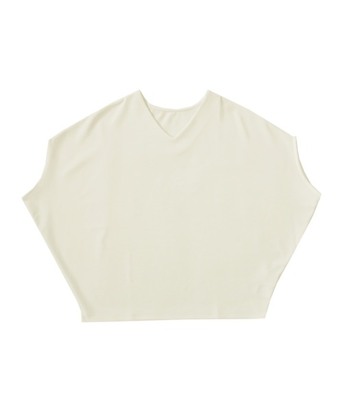 antiqua(アンティカ)の「変形ドルマントップス(Tシャツ/カットソー・レディース・ブラック/オフホワイト/ダークカーキ/パープル・FREE)」の18枚目の写真