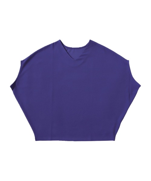 antiqua(アンティカ)の「変形ドルマントップス(Tシャツ/カットソー・レディース・ブラック/オフホワイト/ダークカーキ/パープル・FREE)」の20枚目の写真