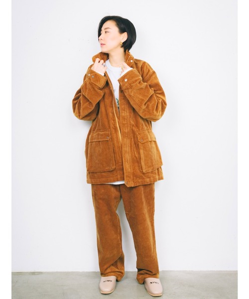 AlexanderLeeChang（アレキサンダーリーチャン）の「AlexanderLeeChang/アレキサンダーリーチャン　BLC CORDUROY TRACK JKT（カバーオール・メンズ・ブラック/ブラウン/パープル・LARGE/MEDIUM/X-LARGE）」の22枚目の写真