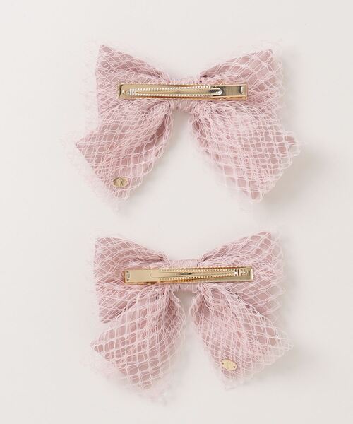 Romansual（ロマンシュアル）の「Romansual/ベールリボンクリップセット（バレッタ/ヘアクリップ・レディース・ピンク/ブラック・FREE）」の18枚目の写真