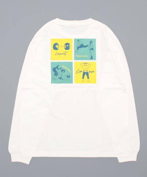 チチカカ(チチカカ)の「【ユニセックス】イラストルチャプリントロングTシャツ(Tシャツ/カットソー・メンズ・ホワイト/ブラック・LARGE/MEDIUM)」の11枚目の写真