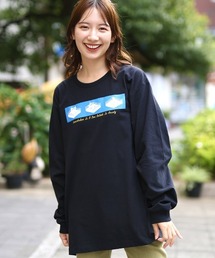 チチカカ | 【ユニセックス】イラストルチャプリントロングＴシャツ(Tシャツ/カットソー)