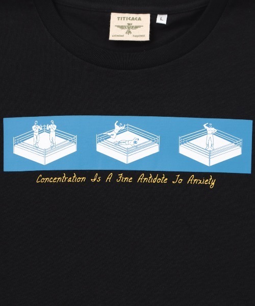 チチカカ(チチカカ)の「【ユニセックス】イラストルチャプリントロングTシャツ(Tシャツ/カットソー・メンズ・ホワイト/ブラック・LARGE/MEDIUM)」の8枚目の写真