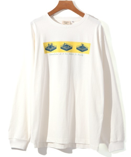 チチカカ(チチカカ)の「【ユニセックス】イラストルチャプリントロングTシャツ(Tシャツ/カットソー・メンズ・ホワイト/ブラック・LARGE/MEDIUM)」の5枚目の写真