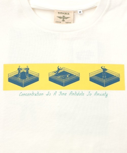 チチカカ(チチカカ)の「【ユニセックス】イラストルチャプリントロングTシャツ(Tシャツ/カットソー・メンズ・ホワイト/ブラック・LARGE/MEDIUM)」の4枚目の写真