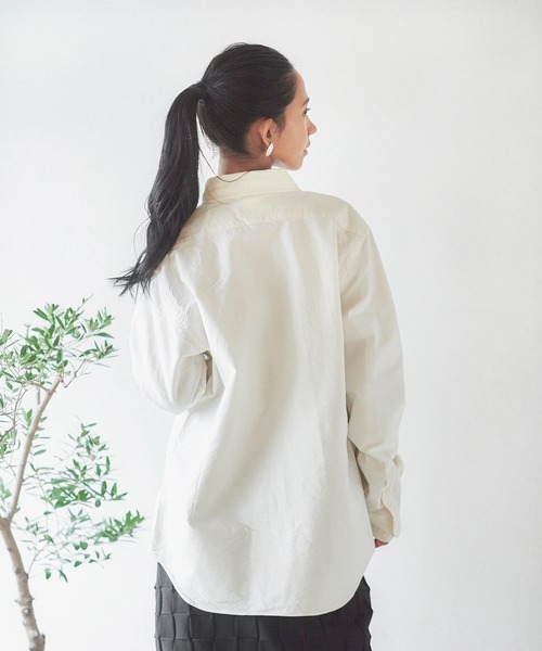 Nigel Cabourn(ナイジェルケーボン)の「Nigel Cabourn ブリティッシュオフィサーズシャツ 80450010000(シャツ/ブラウス・メンズ・ホワイト/グリーン・48/50)」の12枚目の写真