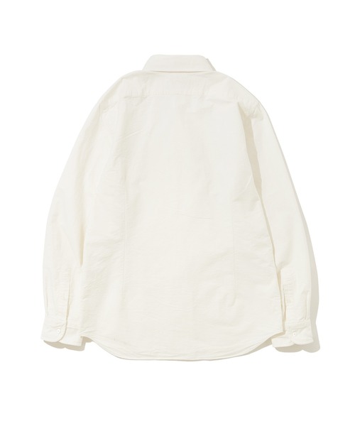 NIGEL CABOURN｜白ツイルのブリティッシュ・オフィサーズシャツ（50） ナイジェル・ケーボン/Nigel Cabourn - ブリティッシュ