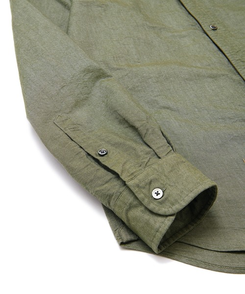 Nigel Cabourn(ナイジェルケーボン)の「Nigel Cabourn ブリティッシュオフィサーズシャツ 80450010000(シャツ/ブラウス・メンズ・ホワイト/グリーン・48/50)」の17枚目の写真