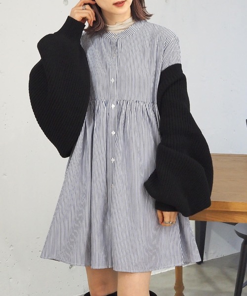 tiptop(ティップトップ)の「バンドカラーチュニックブラウス(シャツ/ブラウス・レディース・ブラック/オフホワイト/ホワイト系その他/A・FREE)」の19枚目の写真