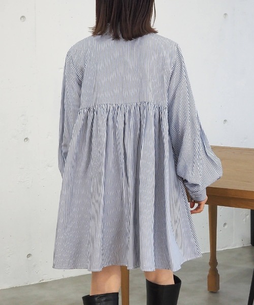 tiptop(ティップトップ)の「バンドカラーチュニックブラウス(シャツ/ブラウス・レディース・ブラック/オフホワイト/ホワイト系その他/A・FREE)」の17枚目の写真