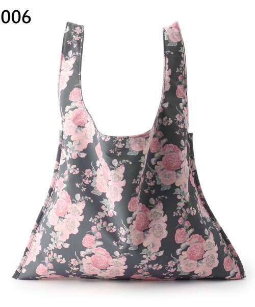 LAURA ASHLEY(ローラアシュレイ)の「ホーリーホックス柄 バッグM(トートバッグ・レディース・シルバー/ゴールド・00)」の13枚目の写真