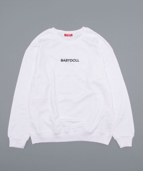 BABYDOLL(ベビードール)の「親子お揃い つながるファミリートレーナー 7630A(スウェット・レディース・ホワイト系1/ホワイト系2/ブラック系1/ブラック系2・M/L/XL/S)」の5枚目の写真