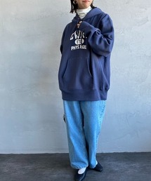 Champion（チャンピオン）の「[Champion/チャンピオン] リバースウィーブ オーバーサイズ カレッジロゴプリントスウェットパーカー（パーカー・メンズ）」