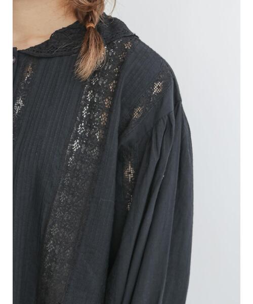 TSUHARU by Samansa Mos2（ツハルバイサマンサモスモス）の「リバーレースブラウス（シャツ/ブラウス・レディース・オフホワイト/ブラック・ﾌﾘ-）」の22枚目の写真