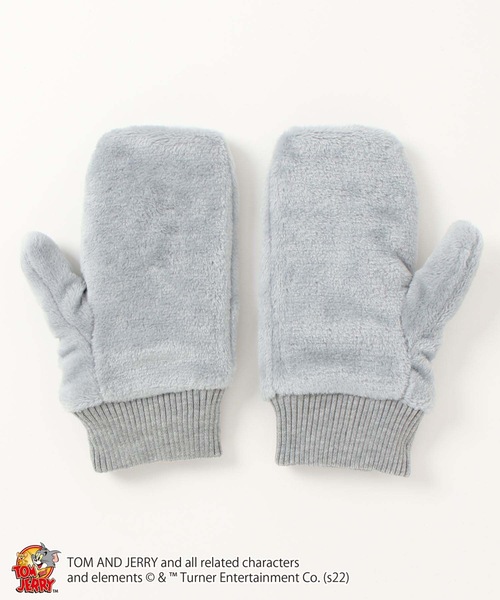 sheller シェリエ ファーミトン2点セット 手袋 ホワイト ブラック