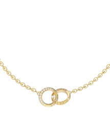 Guess | FOREVER LINKS Double Circle Chain Necklace(ネックレス)