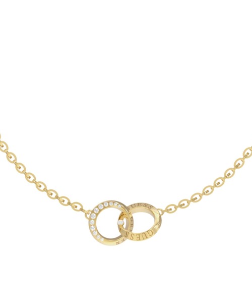 Guess(ゲス)の「FOREVER LINKS Double Circle Chain Necklace(ネックレス・レディース・ゴールド・ONE SIZE)」の1枚目の写真