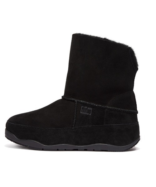 フィットフロップ　fitflop ムートンブーツ 黒 24.5 ダイエット ヨガ fitflop（フィットフロップ）の「【fitflop/フィットフロップ
