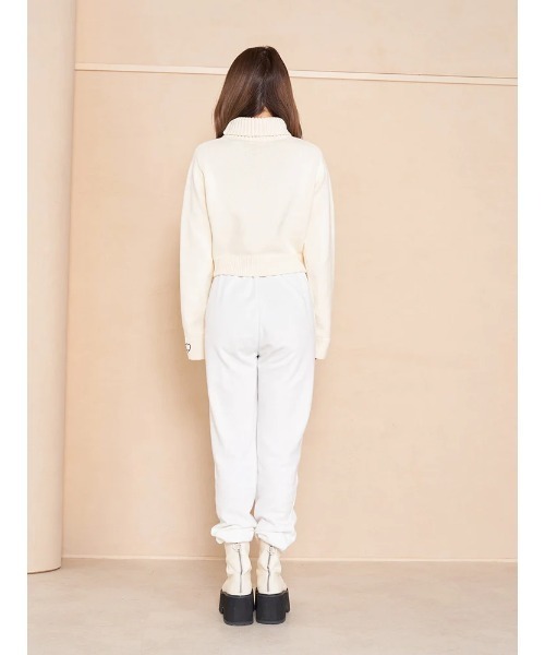 Darich ダーリッチ ハートモチーフクロップドトップス ハートカットニットトップス（ニット/セーター）｜Darich