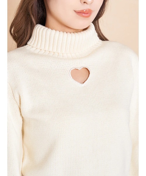 ハートカットニットトップス（ニット/セーター）｜Darich（ダーリッチ
